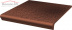 Клинкерная плитка Ceramika Paradyz Cloud Rosa простая (33x33) ступень угловая с капиносом
